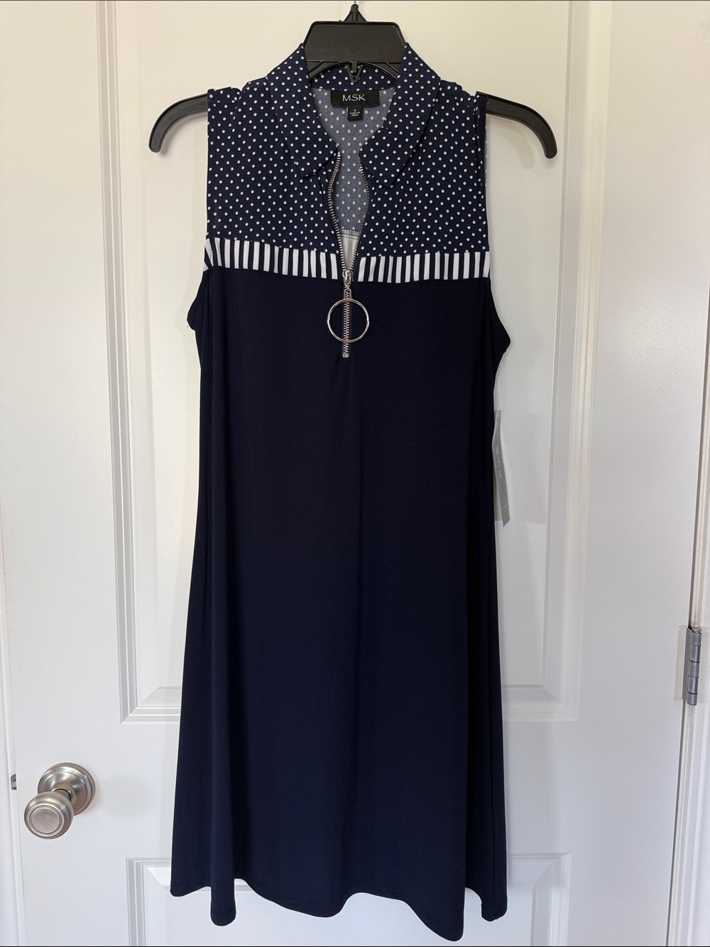 New with tags, navy dress, ladies small